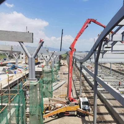 中国 Q235 Steel Frame Roof Structure For Jakarta Bandung High Speed Railway 販売のため