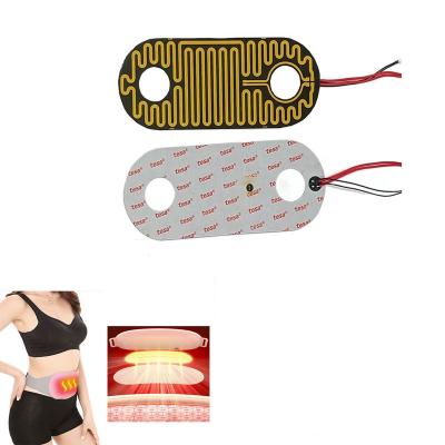 China Multifunctional Polyimide Flex Heater For Warm Palace Belt Massager for sale