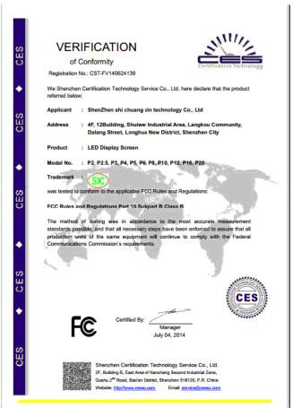 FCC - Shenzhen ShiXin Display Technology Co.,Ltd