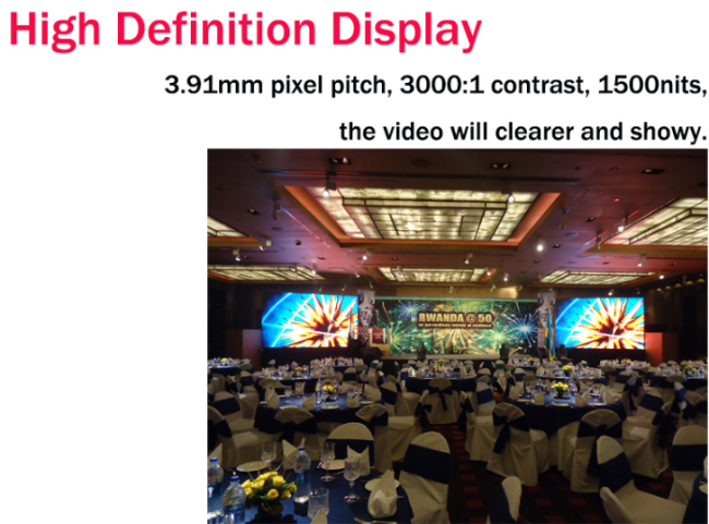 Rental Hd Video P3.91 Led Stage Screen Display Wifi 3g Super Clear Vision