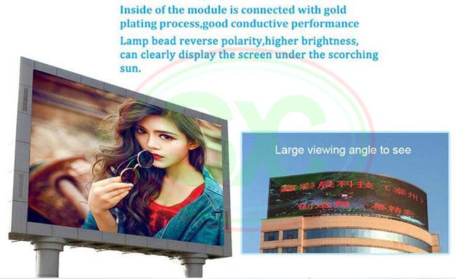 Digital Outdoor Advertising Display Screens P8 5000-10000 Nits Brightness