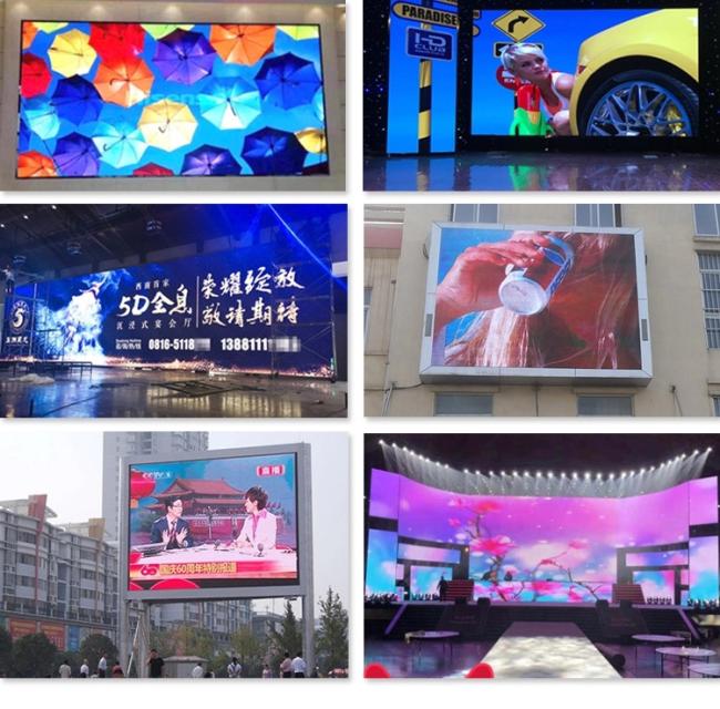 LED display applications in various commercial settings