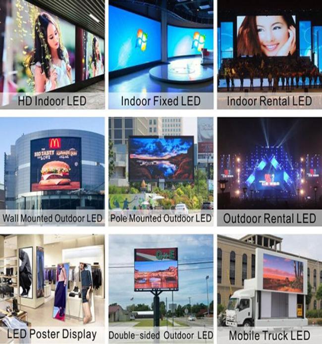 P8 SMD LED Screen in various outdoor applications