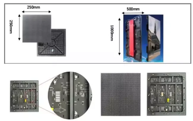 Rental p3.91 led display panel 500x1000mm outdoor led display screen advertising for stage