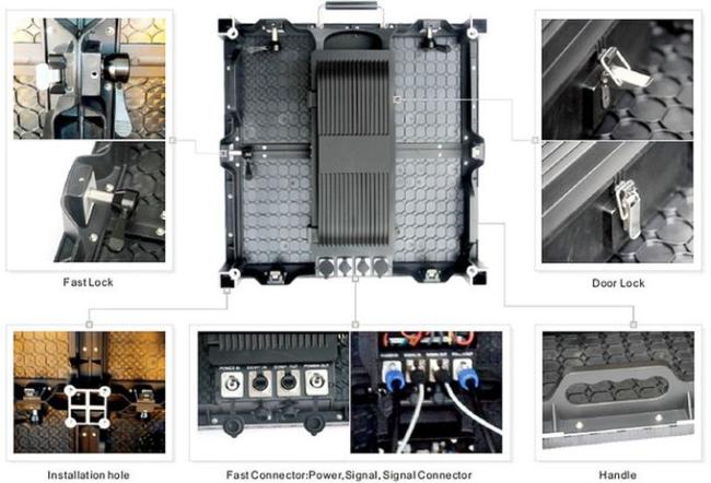 P4.81 LED display panel showing vibrant colors