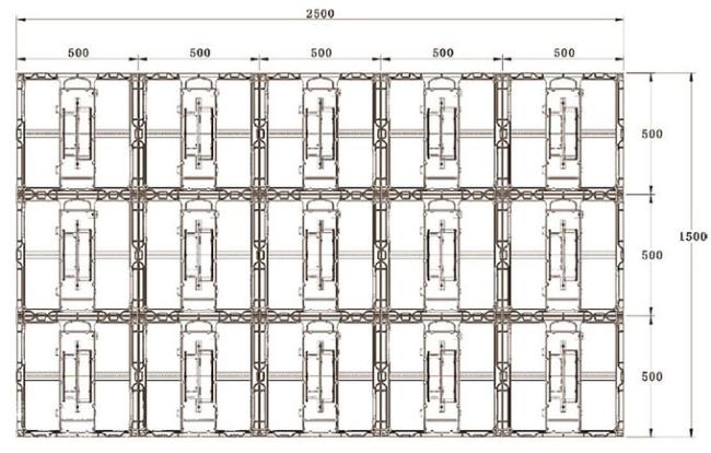 Close-up view of P4.81 LED display module