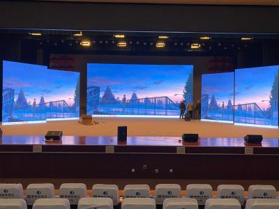 China Pared video de alquiler S de la fundición a presión de P3.91 P4.81 SMD de exhibición del gabinete del panel de los contextos públicos de aluminio al aire libre interiores LED de la etapa en venta