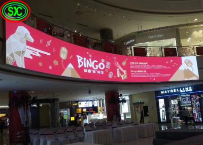 China Full color led indoor arc screen advertising display curved video wall flexible led display cost effective price for sale