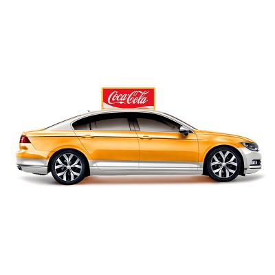 China La publicidad del tejado del coche de Pantalla Publicitaria Para Exteriores firma el top lateral doble del taxi llevó la exhibición en venta