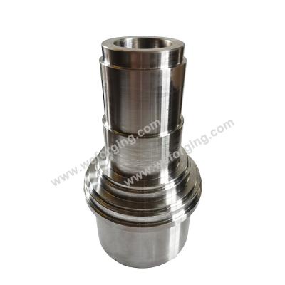 China Hydraulic Cylinder Parts CNC Forged C45 SAM4130 4140 42CrMo4 4340 Rough Machined for sale