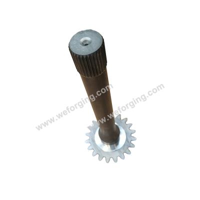 China Customized Gears And Shafts Steel Brass 20CrMnTi Copper Transmission Output Shaft for sale