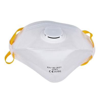 China CE 149 FFP2 Non-Woven Folded Valved Respirator Dust Mask for Indoor Outdoor Protection for sale