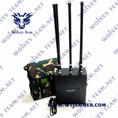 中国 Manpack Built-in Battery WiFi /Bluetooth Celluar GSM CDMA 3G 4G 5G Mobile Phone Blocker Satellite Signal Jammer 販売のため