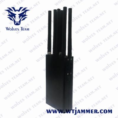 China 3G 4G LTE 4G WIMAX 5G Cell Phone Signal Jammer Portable 8 Antenna Handheld Type for sale