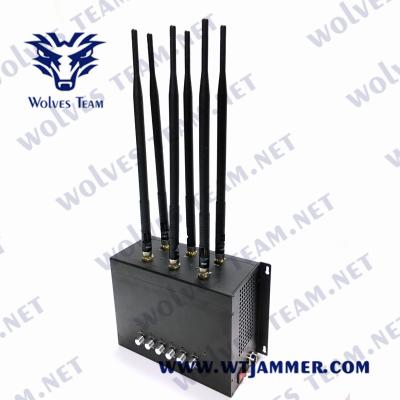 China 6 Bands Adjustable All Cell Phone Signal Jammer Customized GSM PCS 3G 4G for sale