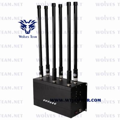 China Customized GSM PCS 3G 4G All Cell Phone Signal Jammer 30W Adjustable Power for sale