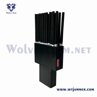 China 22 Bands 2G 3G 4G 5G  L1 L2 L5 Lojack WiFi GPS Jammer RF 315 / 433 / 868MHz for sale