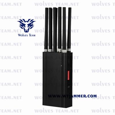 China Mobile Phone Signal Jammer Handheld GSM 3G 4GLTE 4GWimax 5G Signal Jammer 30 meters range for sale