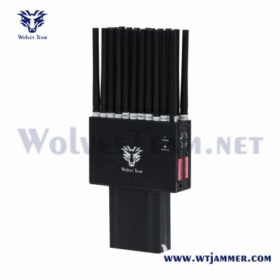 China 22W Portable WiFi GPS Jammer L1 L2 L5 Lojack 22 Bands 2G 3G 4G 5G for sale