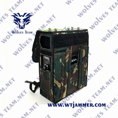 China IP65 Powerful Backpack Cell Phone Jammer GPS GSM DCS 3G 4G 5G Blocker Coverage Up to 150m for sale