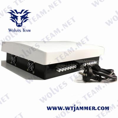China Cellular 700MHz-6000MHz Signal Jammer 100 Meters GSM 3G 4G 5G Mobile Phone Jammer for sale
