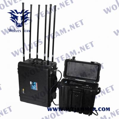 China 4 Bands Drone Gps Signal Jammer Rf 800/900 Mhz 3000 Meters Wifi2.4g/5.8g for sale