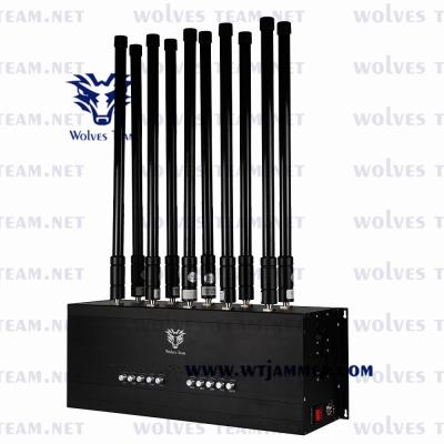 China 100 Meters Desktop Cell Phone Signal Jammer For Gsm Pcs Dcs Cdma 3g 4g 5g Signal for sale