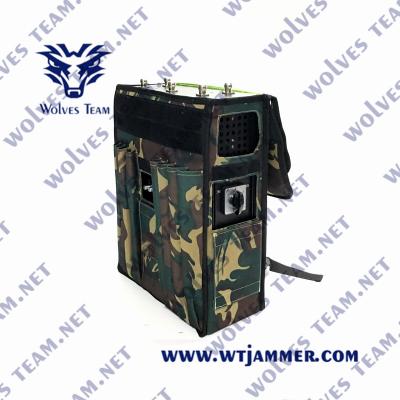 China Bomb Disposal Backpack Signal Jammer 100m 185w for sale