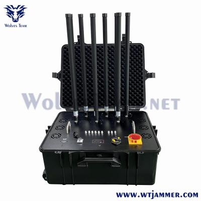 China Portable Type 8 Bands GPS WiFi GSM 3G 4G 5G Cell Phone Signal Jammer Factory Price for sale