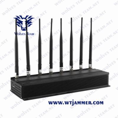 China Desktop Omni-Directional Antennas Adjustable Powerful Mobile Phone Signal Jammer/UHF VHF GSM 5G Signal Jammer for sale