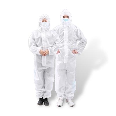 China Hospital Non Woven Cleanroom Working Uniform With Hood for sale