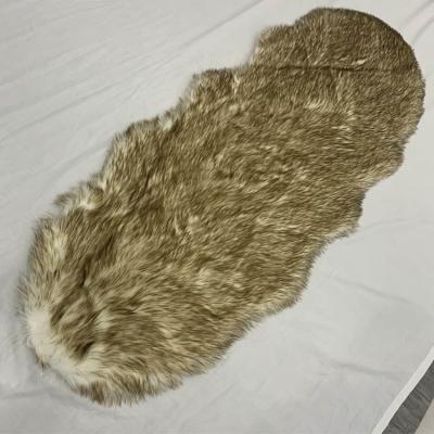 China Acolchado de asiento de lana chapada Acolchado de banco de piel de oveja para decoración del hogar en venta