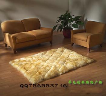 China Natural Real Sheepskin Throw For Bed Home Decor OEM for sale