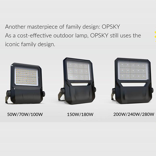 LED Outdoor Floodlight Tennis Court Lighting 50W to 280W Small wattage Sports Pitch Luminaire