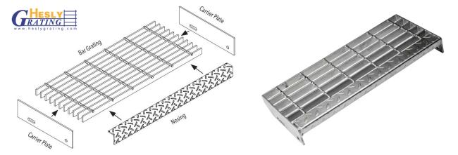 steel grating stairs