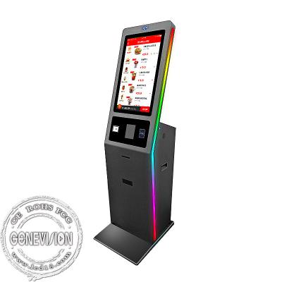 China Touch Screen 27'' Cash Payment Kiosk With NFC Pos Termianl And Camera for sale