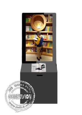 China Full HD Lcd Display Kiosk Digital Signage , Lcd Digital Monitor Donation Box Stands for sale