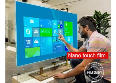 China Interactive Capacitive Touch Foil Film PCAP Touch Screen Kiosk Transparent Nano Touch Wall for sale