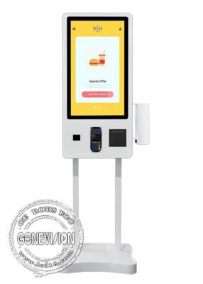 China Catering Software Windows 10 Android 10.0 Restaurant Self Service Payment Kiosk With Meal Call Pager Holder for sale