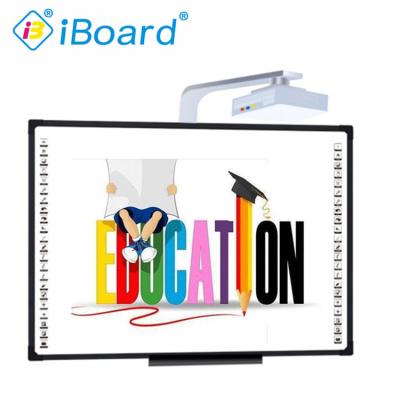 China Interactive Projector Board Customized Size 82 To 120 Inch Finger Touch Smart Board PC USB Connected Whiteboard à venda