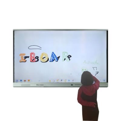 China Android 9.0 4K LCD Smart Board 350cd/m2 32768*32768 resolution for sale