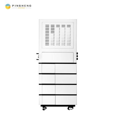 China Residential Stackable High Voltage Lithium Iron Battery On Grid/Off Grid Hybrid Inverter Energy Storage System for sale