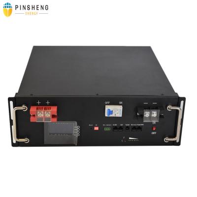 China Batería de PINSHENG48V 100Ah LiFePO4 para la batería del hierro del litio de la telecomunicación para la Sistema Solar para UPS en venta