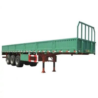 3 4 Axles 30-60 Tons Side Wall Trailer Fence Semi Trailer and Truck Trailer with Standards