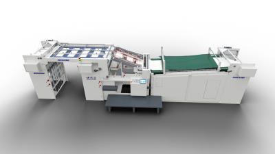 Chine plastifieuse complètement automatique de la machine de stratification du carton 1200*720mm 16KW à vendre