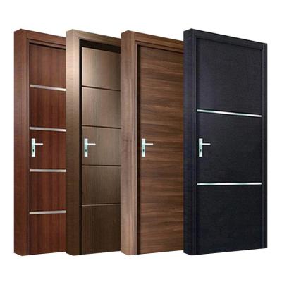 Cina Nuovo design di porta impermeabile per ambienti interni porte in legno massello moderne impermeabili con accessori in vendita in vendita