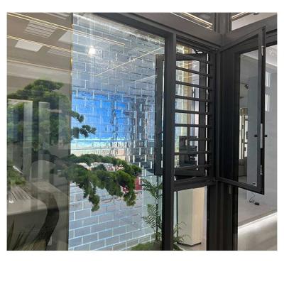 China Swing Open Magnetic Screen Aluminum Sliding Window For Villa for sale