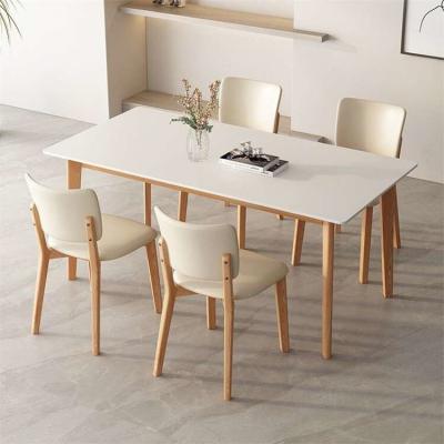 China Stone Marble Top Modern Luxury Wooden Dining Table OEM ODM for sale