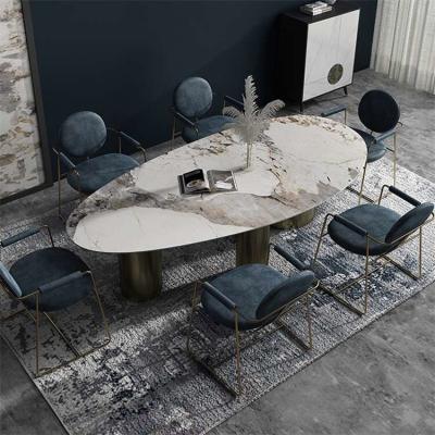 China Cordial OEM ODM Modern Table Set Mesa de jantar oval à venda