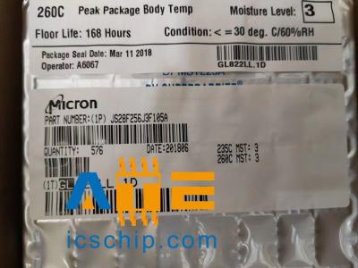 China Micron Technology NOR Flash 256Mbit IC Integrated Circuits JS25F256J3F105A for sale